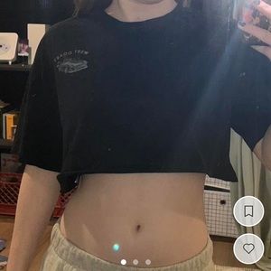 🌟 west coast oversized crop top 
never worn before 
size small